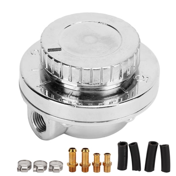 Kit de regulador de presión de combustible Regulador de presión de combustible universal ajustable para motor de carburador Jadeshay A