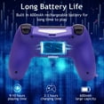 thumbnail image 5 of Game Controller for P4, Wireless Controller Compatible with P4/SLIM/PRO & PC with Dual Vibration & 6-Axis Gyro Sensor, 5 of 6