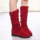 thumbnail image 5 of Amzcrzy Zapatos de mujer,Zapatos de mujer,Zapatillas de mujer, Botas redondas de tacón bajo de ante retro cálidas para mujer Sandalias Mujer Zapatillas De Casa, 5 of 5