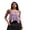 Purple, variant on LMLYSoH Womens Lace Babydoll Tank Tops Stylish Solid Mesh Loose Hem V Neck Spaghetti Strap Camisoles