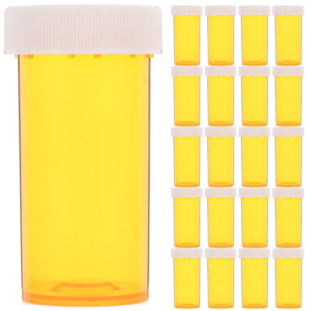 Soporte para medicinas, contenedor protector para medicinas, viaje, suministro de botellas de medicina de 8 dram, 25 uds.