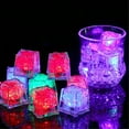 thumbnail image 4 of 12pcs Waterproof Led Ice-cube Colorful Slow Flashing Glow In The Dark Light Up For Bar Club Drinkin, 4 of 5