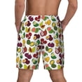 thumbnail image 2 of Lsque Mens Swim Trunks Colorful Fruits Pattern - Bathing Suit Compression Liner - Beach Swim Shorts Swimwear - (S-3XL) - Stretch Quick Dry -Small, 2 of 9