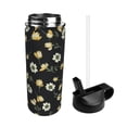 thumbnail image 2 of KLL Daisy Pattern 18OZ Water Bottle With Straw,Stainless Steel Sports Water Cup Flask Sports Water Cup Flask Wide Mouth Travel Thermal Mug, 2 of 8