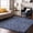Denim, variant on Addison Rugs Mayfield Washable Transitional Panel Gray Round Rug, 8' x 8'