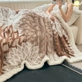 thumbnail image 4 of AuroraX Sofa Throw Blanket,Plush Thick Khaki Soft Throws 60x40 Inch,Valentines Day Living Room Winter Home Decor, 4 of 6