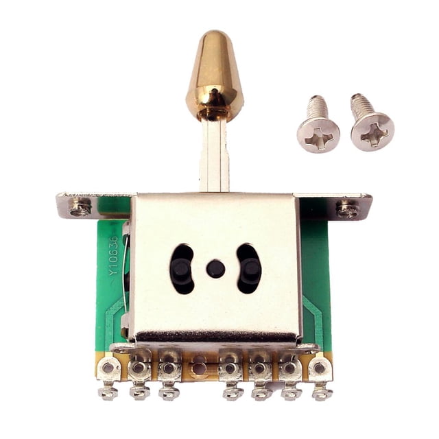 Interruptor selector de pastilla CUTICAT de aleación de zinc de 5 vías para guitarra eléctrica ST