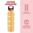thumbnail image 4 of LIFE'S EASY 20 oz. Sports Insulated Water Bottle with Lid. Stainless Steel Vacuum Double Wall Thermo for Modern Hot and Cold Drinks, Simple Metal Hydro Canteen for Travel Men and Women (Red), 4 of 7