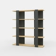 thumbnail image 6 of Ada Home Decor Beecroft 4 Tier Bookcase, Anthracite/Oak, 6 of 7
