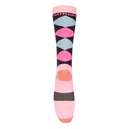 TuffRider Neon Winter Argyle Socks