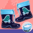 thumbnail image 2 of NOKIO Dinosaur Designed Rain Boots High Traction Diamond Tread Sole 𝗪aterproof PVC Rubber Material Shock Absorption Design for Toddler Outdoor Activities, 2 of 5