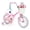 Pink+White, variant on OLAKIDS Kids Bike, 12 14 16 18 Inch Sweet Heart Theme Girls Bicycle with Training Wheels Carry Handle Adjustable Handlebar Seat Basket Streamers