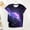 Black, variant on Helii Women's Galaxy Print T Shirt 3D Digital Starry Sky All over Print Graphic Tee Short Sleeve Crewneck Loose Fit Casual Summer Tops Trendy Festival Concert Outfits 4 Colors