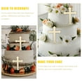 thumbnail image 2 of 10pcs Cross Dessert Toppers Baptism Cake Inserted Cross Baptism Party Cake Decor, 2 of 7