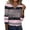 Stripes Black Pink, variant on Zeagoo Women Blouses Casual Long Sleeve Spring Fall Tops Henley V Neck Floral Boho Shirts Dressy Summer Clothes