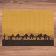 thumbnail image 6 of Ambesonne Rodeo Jigsaw Puzzle, Cowboys Sitting on the Fence, Heirloom-Quality Fun Activity for Family Durable Cardboard, 1000 pcs, Seal Brown and Orange, 6 of 6