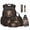 Brown Lion Cross, variant on FOR U DESIGNS Galaxy Forest Bear Print Backpack Set for Middle School 6Pcs, Lightweight Bookbag with Lunch Box Pencil Case Water Bottle Sleeve Leather Bookmark Keychain