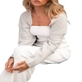 thumbnail image 2 of Women Ultra-short Knitted Sweater Coat, 2 of 5
