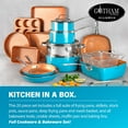 thumbnail image 6 of Gotham Steel Nonstick Pots and Pans 20 Piece Kitchen Ceramic Cookware Set Bakeware Cooking Frying Skillet Sauce Pan Blue, 6 of 10