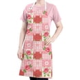 thumbnail image 5 of Pioneer Flower Floral Print Pattern Apron for Women and Men, Cotton Linen Waterproof with Pockets, Adjustable, 33x27 Inch for Kitchen, Gardening, BBQ, Salon, 5 of 6