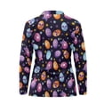 thumbnail image 3 of Uorisanigo Easter Egg Flower Women's Golf Top Breathable Fashionable Moisture Wicking Casual Tennis Activewear Versatile Long Sleeve Quarter Zip Pullover, 3 of 7