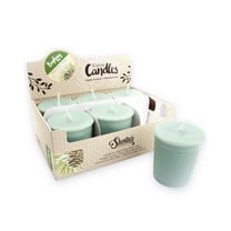 Bayberry Fir Soy Votive Candles - Scented with Natural Fragrance Oils - 6 Green Natural Votive Candle Refills - Christmas & Holiday Collection