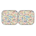 thumbnail image 4 of Picia Famous Places 2 Piece Car Windshield Sun Shade Foldable | Foldable Sun Shield for Front Window Blocks UV Rays and Keeps Your Vehicle Cool-Small, 4 of 7