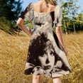 thumbnail image 4 of Clara Bow eres hermoso vestido de manga corta vestido de verano para mujer 2025 vestido de lujo sensual para mujer vestido de graduación, 4 of 7