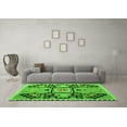 thumbnail image 3 of Ahgly Company Indoor Round Abstract Green Modern Area Rugs, 4' Round, 3 of 4