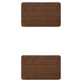 thumbnail image 1 of Maytalsory Quick-drying Bathroom Rugs Exquisite Crafted For Easy Cleaning Toilet Rugs Bath Mat Carpets Coffee 2PCS, 1 of 6