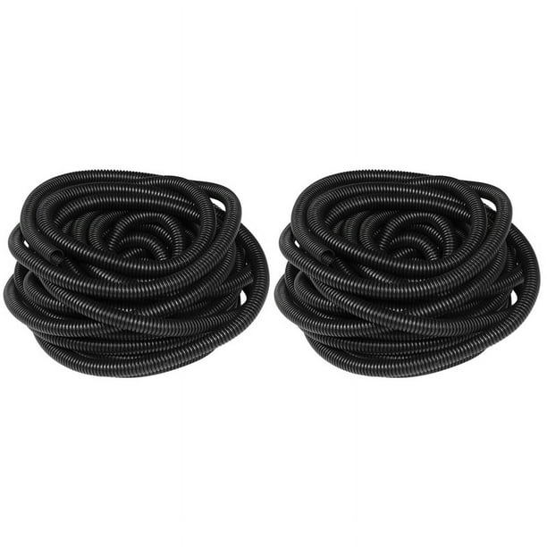 2X Manguera Corrugada de 10M de 9,5 mm de Diametro Interior Flexible de Plastico