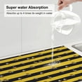 thumbnail image 5 of Honeii Striped With Bees print Super Absorbent Coffee Bar Mat Hide Stain Coffee Maker Mat for Countertops Coffee Pot Dish Drying Mat for Kitchen Counter, 5 of 7
