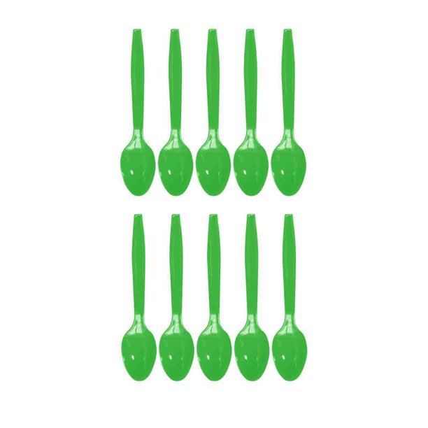 cubiertos desechables,Cubiertos desechables Decoraciones para fiestas de fútbol,Vajilla desechable de juego de fútbol para fiestas,Artículos para fiestas temáticas de fútbol. 10 cucharas