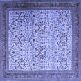 thumbnail image 1 of Ahgly Company Machine Washable Indoor Square Persian Blue Traditional Area Rugs, 5' Square, 1 of 4