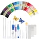 thumbnail image 1 of Kit de herramientas de costura de bordado para bricolaje, incluye agujas, hilo, tijeras y costura., 1 of 6