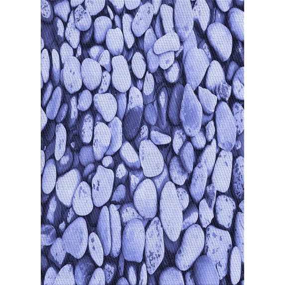 Ahgly Company Machine Washable Indoor Rectangle Transitional Jeans Blue Area Rugs, 6' x 9'