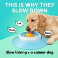 Image showcasing Calming Lick Bowl for Dogs Cats, Liquid Food Slow Feeder Licky Bowls ...
