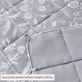 thumbnail image 2 of Teler Weighted Blanket for Adults 20 lbs, 60" x 80" Cooling Printed Heavy Blanket for Bed Sofa, Gray, 2 of 7