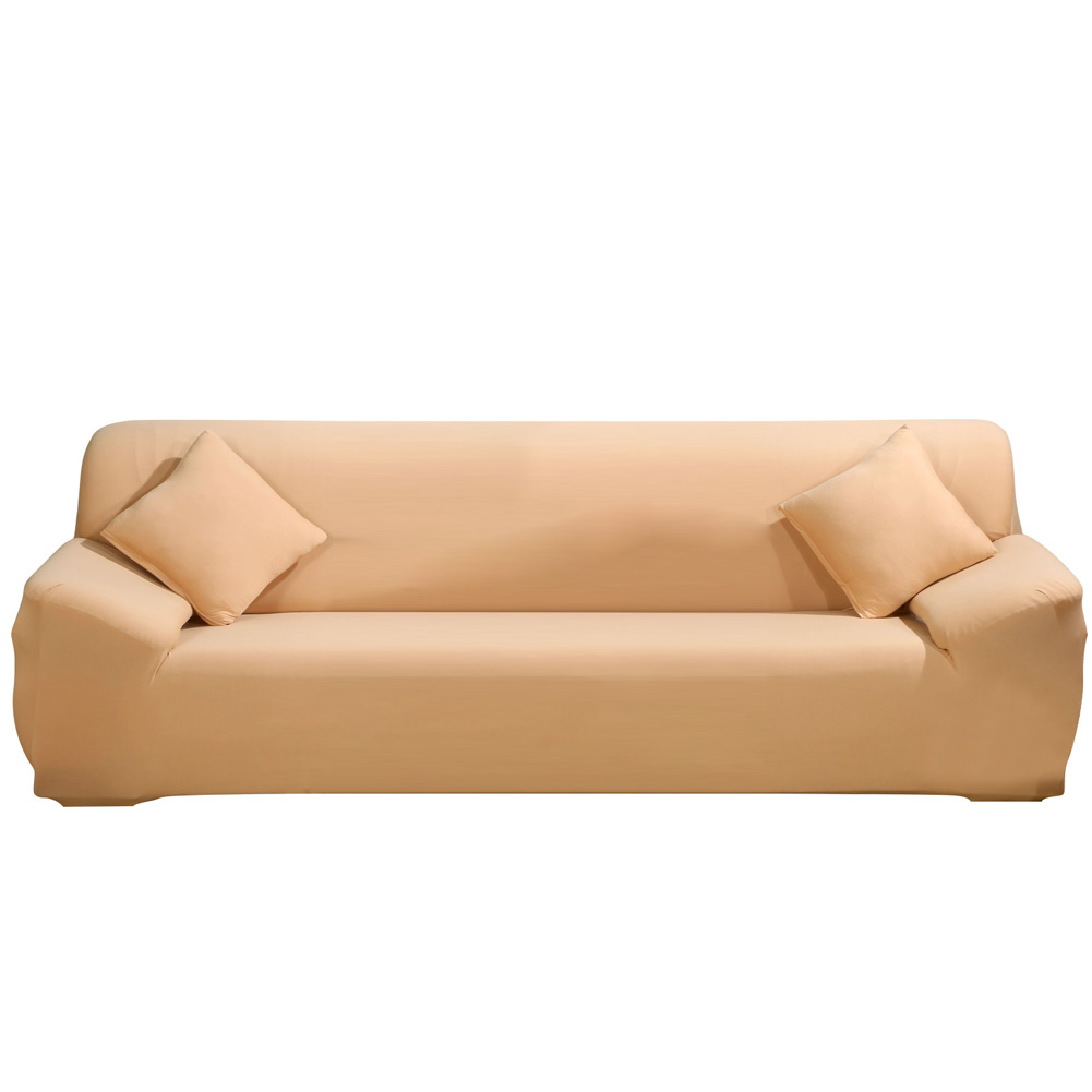 Solid Color Elastic Sofa Cover Stretch Arm Elastic Sofa Slipcover 1 2 3 4 Piece Polyester