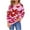 Pink, variant on Women's Multi-Color Large Floral Print Sweater - Cozy Warm Winter Casual Daily Wear