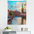 thumbnail image 1 of Europe Tapestry, Scenic Summer View at Sunset Copenhagen Denmark Old Scandinavian View City Europe, Fabric Wall Hanging Decor for Bedroom Living Room Dorm, 5 Sizes, Multicolor, by Ambesonne, 1 of 1