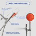 thumbnail image 5 of Hai Hsbtlo 1.8 GPM Multi Function Smart Hand Shower - Stainless Steel / Persimmon, 5 of 6