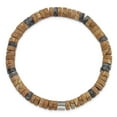 thumbnail image 2 of Stainless Steel Polished 9.25in Bracelet, 2 of 2