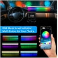 thumbnail image 5 of RGB 32LED Light Bar Voice Activated Color Changing Dynamic Lamp Music Sync APP Control Multi-Modes LED Strip Light Car Home Decor, 5 of 5