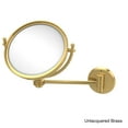 thumbnail image 3 of Allied Brass  8-inch Wall-mounted Makeup Mirror with 3x Magnification Polished Chrome, 3 of 5