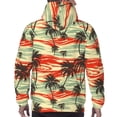 thumbnail image 7 of Naloa Colorful Hawaii Palms Men's Casual Hooded Collar Drawstring Hoodies Pullover Sweatshirts Casual Long Sleeve Shirts-XX-Large, 7 of 7