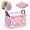 B, variant on Rectangular Pink Halloween Ghost Storage Basket 13.8x9.8x9.8 Inch, Smiley Pumpkin Candy Basket with Leather Handles, Collapsible Party Organizer