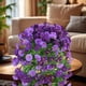 thumbnail image 5 of Cesta colgante de rosas artificiales para decoración de pared | Varilla de 85 cm con 12 enredaderas de flores artificiales | Plantas de plástico para envolver en la sala de estar, el techo y la, 5 of 6