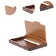 thumbnail image 5 of Tarjetero de madera para tarjetas de visita, caja de tarjetas, organizador de tarjetas de crédito delgado, estuche de exposición para hombres, Simple, 5 of 9
