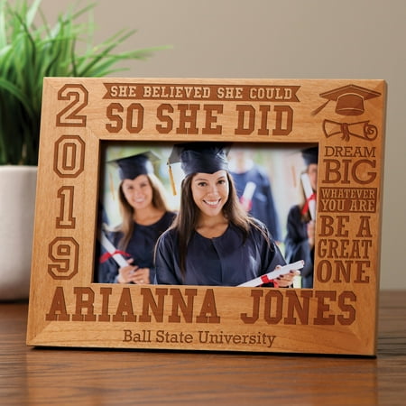 Personalized So She Did 2019 Graduation Frame (Indie Best Sellers 2019)